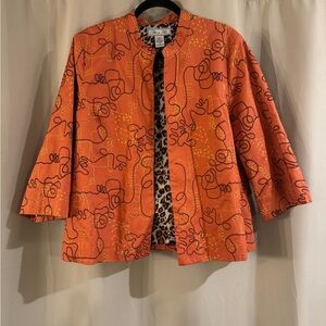 Birch Hill Orange Patterned Women's Jacket